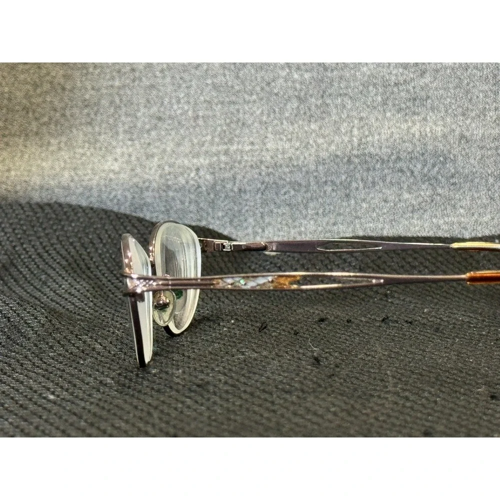 Vintage Elizabeth Arden EA-1016-1 Women Gunmetal Oval Eyeglasses Frame 52-17-130